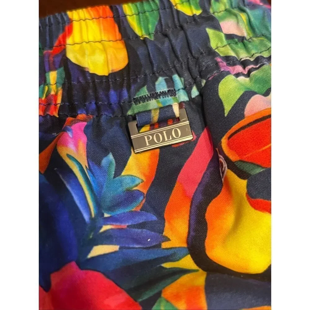 Polo Ralph Lauren Shorts Mens XL Swim Trunks Tropical Floral Beach Vacation